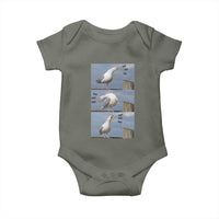 Funny Seagull Papa Baby Onesie Fathers Day Gift Ocean Life Dad Graphic