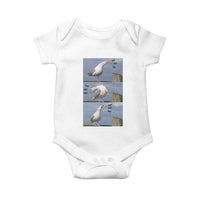 Funny Seagull Papa Baby Onesie Fathers Day Gift Ocean Life Dad Graphic