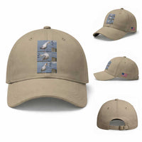 Funny Seagull Papa Baseball Cap Fathers Day Gift Ocean Life Dad Graphic