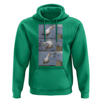 Funny Seagull Papa Hoodie Fathers Day Gift Ocean Life Dad Graphic