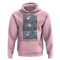 Funny Seagull Papa Hoodie Fathers Day Gift Ocean Life Dad Graphic