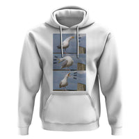Funny Seagull Papa Hoodie Fathers Day Gift Ocean Life Dad Graphic