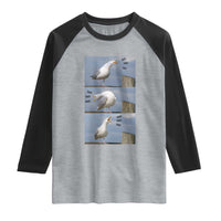 Funny Seagull Papa Raglan Shirt Fathers Day Gift Ocean Life Dad Graphic