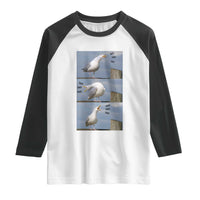 Funny Seagull Papa Raglan Shirt Fathers Day Gift Ocean Life Dad Graphic