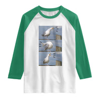 Funny Seagull Papa Raglan Shirt Fathers Day Gift Ocean Life Dad Graphic