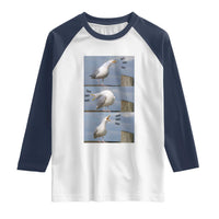 Funny Seagull Papa Raglan Shirt Fathers Day Gift Ocean Life Dad Graphic