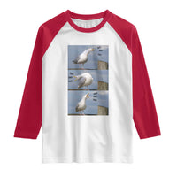 Funny Seagull Papa Raglan Shirt Fathers Day Gift Ocean Life Dad Graphic