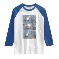 Funny Seagull Papa Raglan Shirt Fathers Day Gift Ocean Life Dad Graphic
