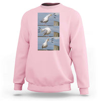 Funny Seagull Papa Sweatshirt Fathers Day Gift Ocean Life Dad Graphic