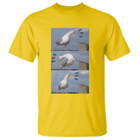 Funny Seagull Papa T Shirt Fathers Day Gift Ocean Life Dad Graphic