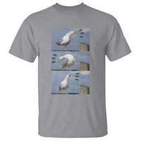 Funny Seagull Papa T Shirt Fathers Day Gift Ocean Life Dad Graphic