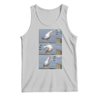Funny Seagull Papa Tank Top Fathers Day Gift Ocean Life Dad Graphic