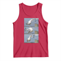 Funny Seagull Papa Tank Top Fathers Day Gift Ocean Life Dad Graphic