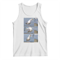 Funny Seagull Papa Tank Top Fathers Day Gift Ocean Life Dad Graphic