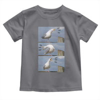 Funny Seagull Papa Toddler T Shirt Fathers Day Gift Ocean Life Dad Graphic