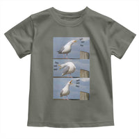 Funny Seagull Papa Toddler T Shirt Fathers Day Gift Ocean Life Dad Graphic
