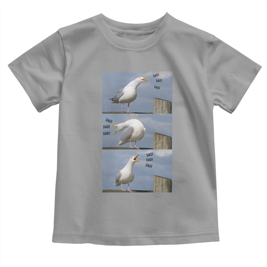 Funny Seagull Papa Toddler T Shirt Fathers Day Gift Ocean Life Dad Graphic