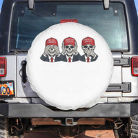 See No Crimes Hear No Truth Speak No Facts Spare Tire Cover Skeleton Political Satire Graphic