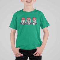 See No Crimes Hear No Truth Speak No Facts T Shirt For Kid Skeleton Political Satire Graphic