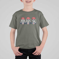 See No Crimes Hear No Truth Speak No Facts T Shirt For Kid Skeleton Political Satire Graphic