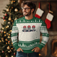 See No Crimes Hear No Truth Speak No Facts Ugly Christmas Sweater Skeleton Political Satire Graphic