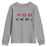 See No Crimes Hear No Truth Speak No Facts Youth Sweatshirt Skeleton Political Satire Graphic