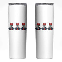 Skeleton See No Crimes Hear No Truth Skinny Tumbler Funny Political Satire