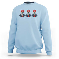 Skeleton See No Crimes Hear No Truth Sweatshirt Funny Political Satire