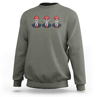 Skeleton See No Crimes Hear No Truth Sweatshirt Funny Political Satire