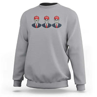 Skeleton See No Crimes Hear No Truth Sweatshirt Funny Political Satire
