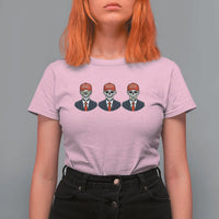 Skeleton See No Crimes Hear No Truth T Shirt For Women Funny Political Satire