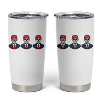Skeleton See No Crimes Hear No Truth Tumbler Cup Funny Political Satire