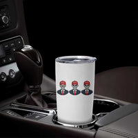 Skeleton See No Crimes Hear No Truth Tumbler Cup Funny Political Satire