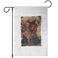 American Leader Oni Mask Japanese Ukiyoe Garden Flag Political Parody Graphic