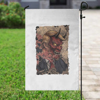 American Leader Oni Mask Japanese Ukiyoe Garden Flag Political Parody Graphic