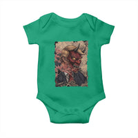 American Leader Oni Mask Japanese Ukiyoe Baby Onesie Political Parody Graphic