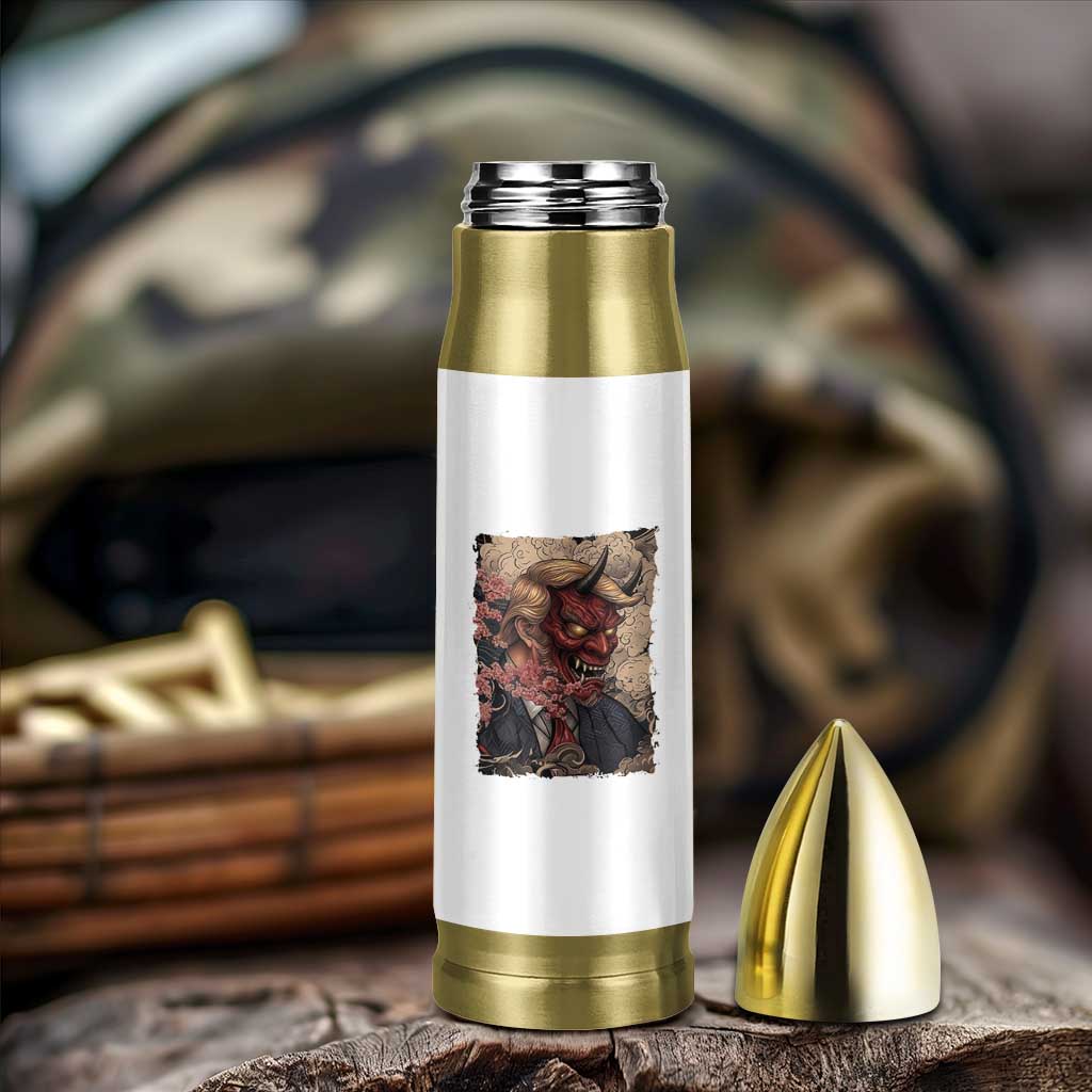 American Leader Oni Mask Japanese Ukiyoe Bullet Tumbler Political Parody Graphic
