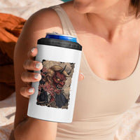 American Leader Oni Mask Japanese Ukiyoe 4 in 1 Can Cooler Tumbler Political Parody Graphic