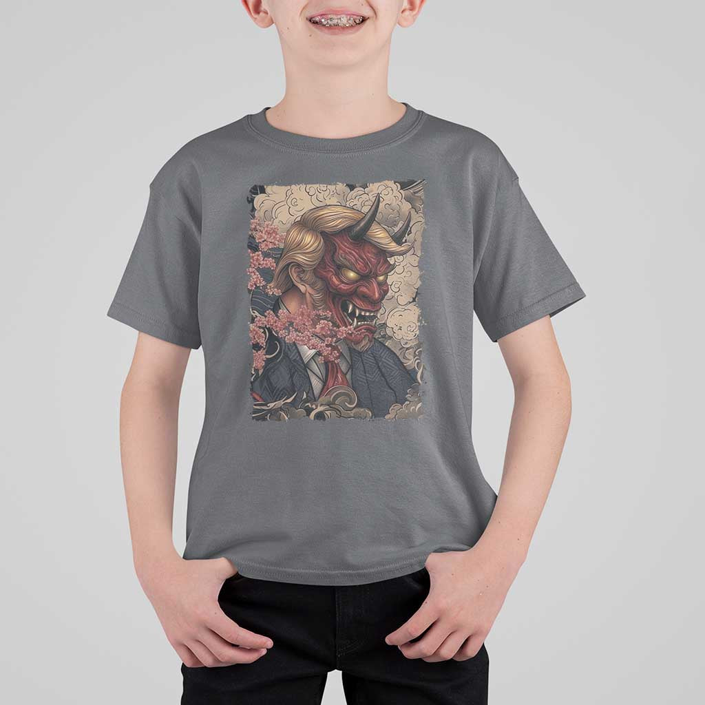 American Leader Oni Mask Japanese Ukiyoe T Shirt For Kid Political Parody Graphic
