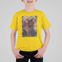 American Leader Oni Mask Japanese Ukiyoe T Shirt For Kid Political Parody Graphic