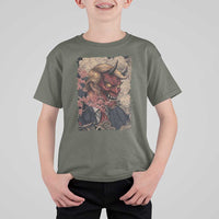 American Leader Oni Mask Japanese Ukiyoe T Shirt For Kid Political Parody Graphic