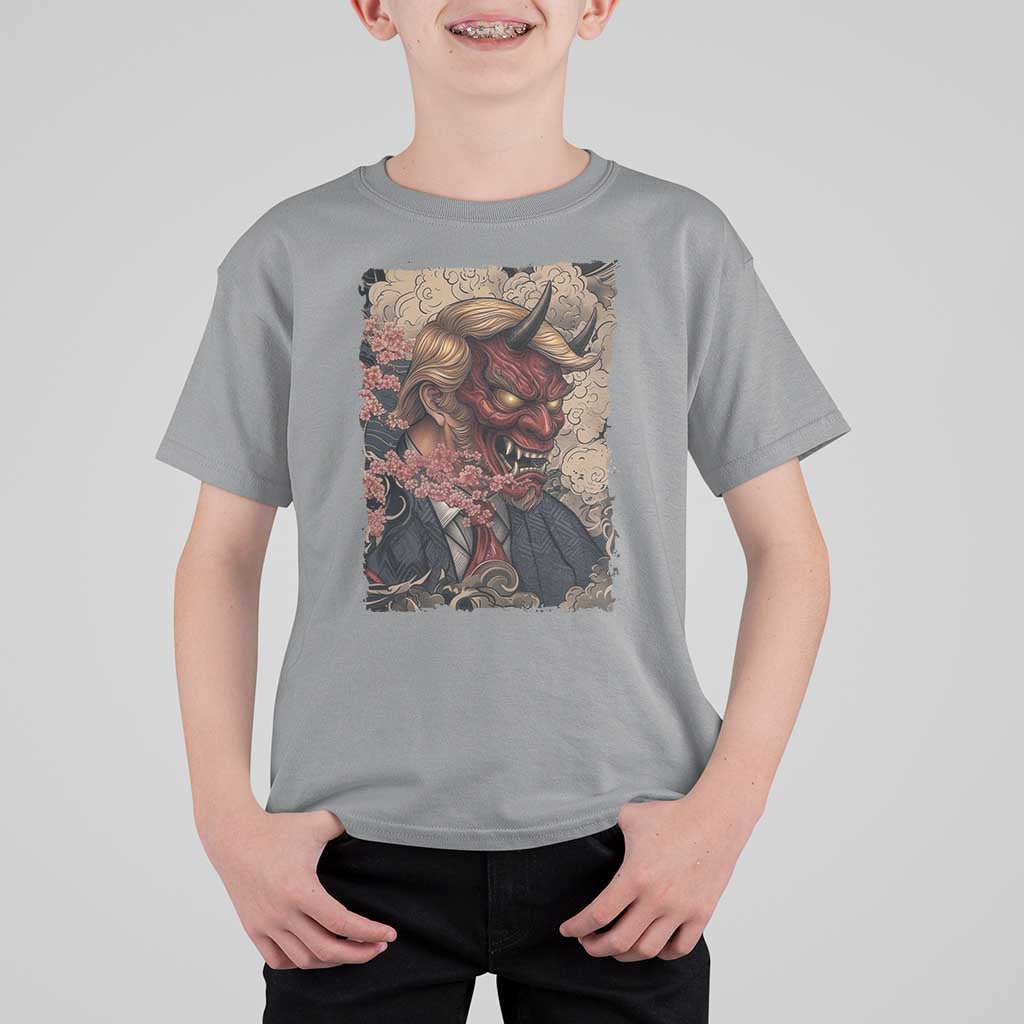 American Leader Oni Mask Japanese Ukiyoe T Shirt For Kid Political Parody Graphic