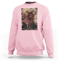 American Leader Oni Mask Japanese Ukiyoe Sweatshirt Political Parody Graphic