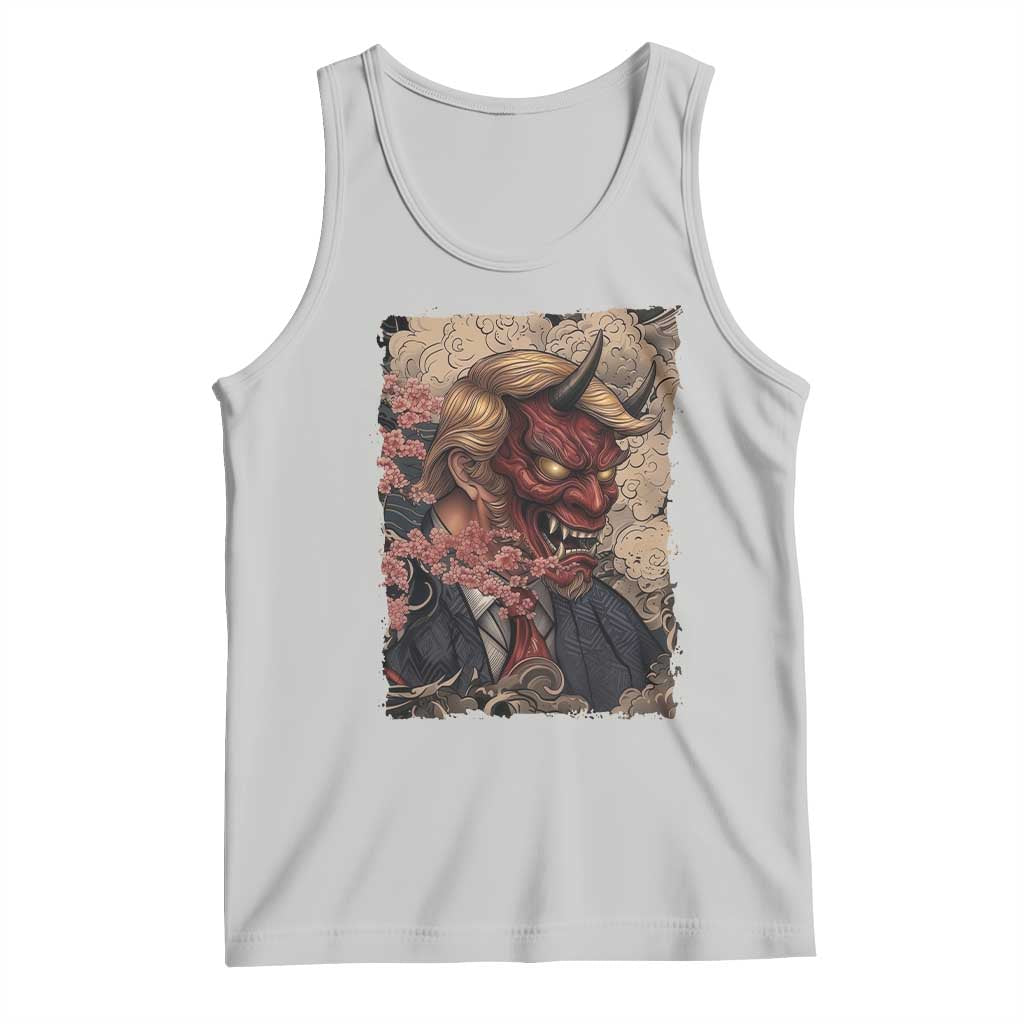 American Leader Oni Mask Japanese Ukiyoe Tank Top Political Parody Graphic