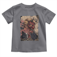 American Leader Oni Mask Japanese Ukiyoe Toddler T Shirt Political Parody Graphic
