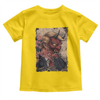 American Leader Oni Mask Japanese Ukiyoe Toddler T Shirt Political Parody Graphic
