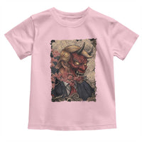 American Leader Oni Mask Japanese Ukiyoe Toddler T Shirt Political Parody Graphic