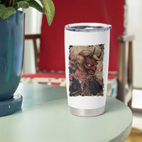 American Leader Oni Mask Japanese Ukiyoe Tumbler Cup Political Parody Graphic