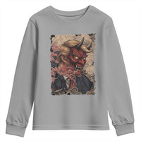 American Leader Oni Mask Japanese Ukiyoe Youth Sweatshirt Political Parody Graphic