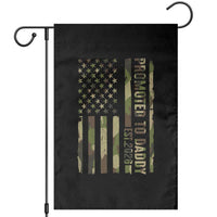 Camouflage Patriotic Dad 2026 Garden Flag USA Flag New Father Announcement
